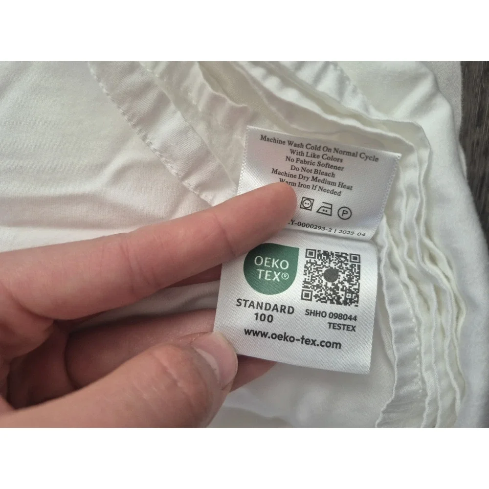 Cozy Earth Viscose Bamboo Sheet Set White King Flat Fitted